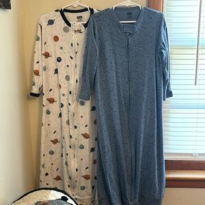 2 never worn sleep sacks! Space patterns. 18-24 month